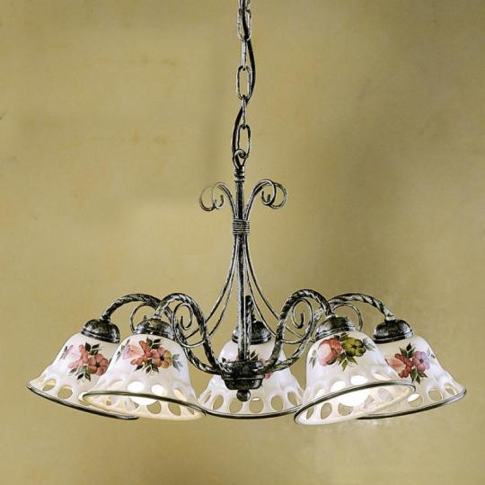 klasicka keramicka luster rucna malba mediteran mestska elegantna lampa zavesna velka obyvacka kuchyna ferroluce lampy lameridiana dierovana otvorena s tienidlom.jpg